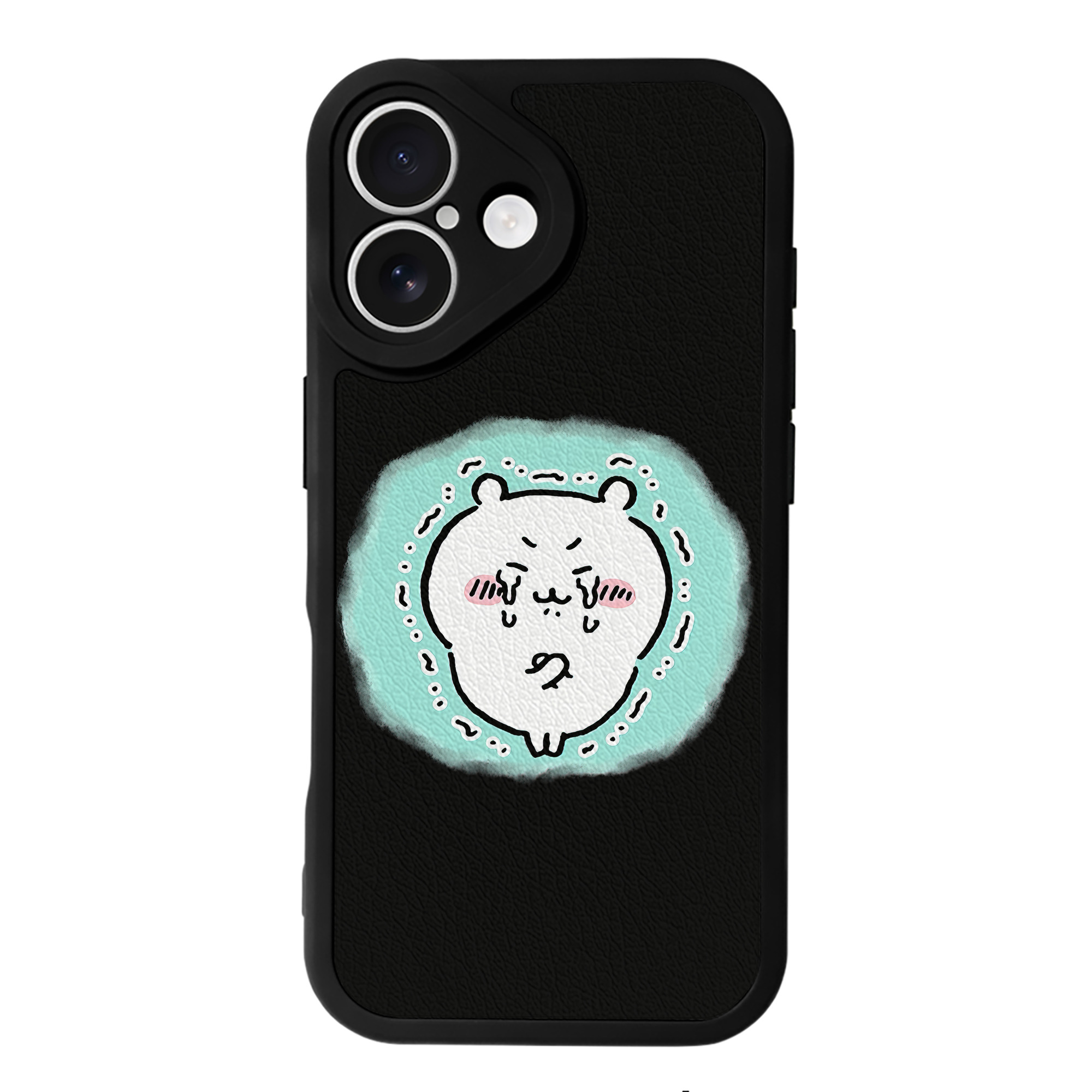 （画像用） ちいかわ ちいかわ Chii-kawa chiikawa 【iPhone 16シリーズ対応】シリコンスマホケース（レザー調） 材質：シリコン